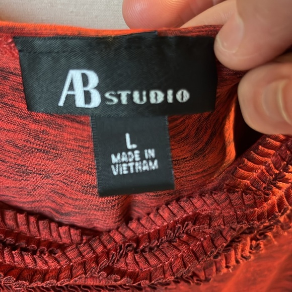 AB Studio Blousey Top Womens Large - Picture 3 of 9